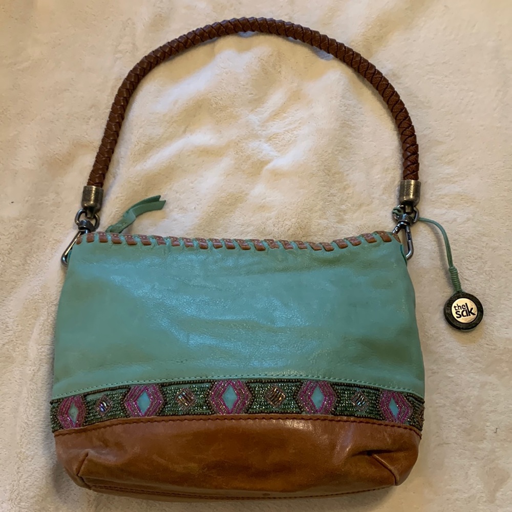 Seascape Bead Indio Demi Leather Hobo